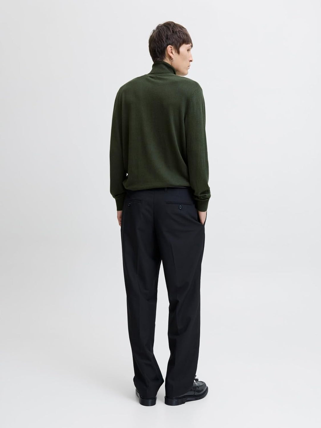 JACK & JONES Emil Knit Roll Neck Jumper XS Duffel Bag, XS Duffel Bag