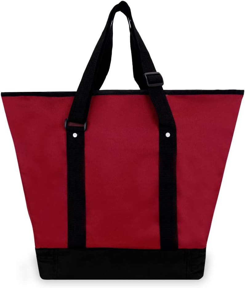Everest Deluxe Shopping-Tasche Einheitsgrösse Burgunderrot/Schwarz, Einheitsgrösse Burgunderrot/Schw
