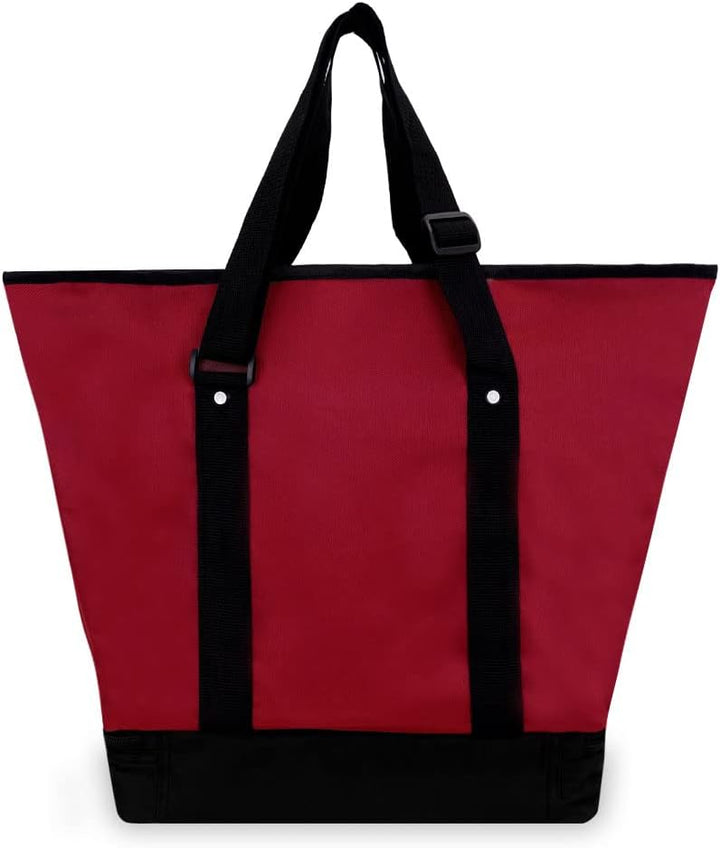Everest Deluxe Shopping-Tasche Einheitsgrösse Burgunderrot/Schwarz, Einheitsgrösse Burgunderrot/Schw