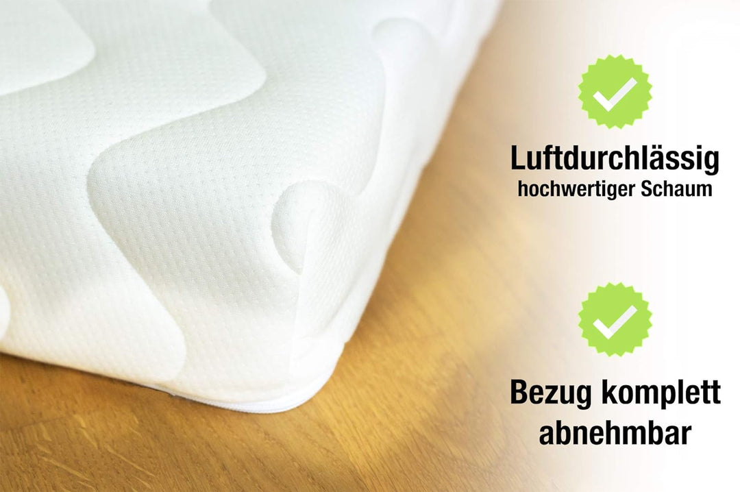 Ehrenkind® Babymatratze Pur | Babymatratze 60x120cm Standard 100 by Oeko-TEX | Matratze 120x60 aus h
