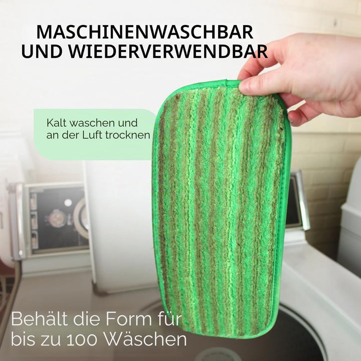Turbo Microfiber Bodenwischer Ersatzbezug - 2 Stück Mikrofaser Ersatzbezüge für 30cm Wischmopp und S