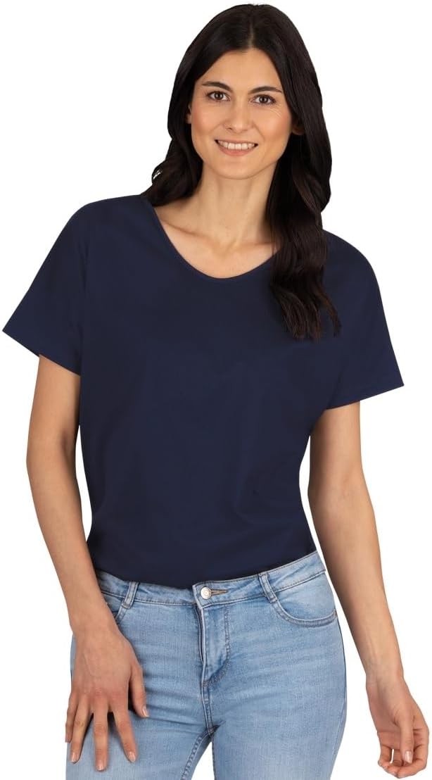 Trigema Damen Oversize T-Shirt, Navy