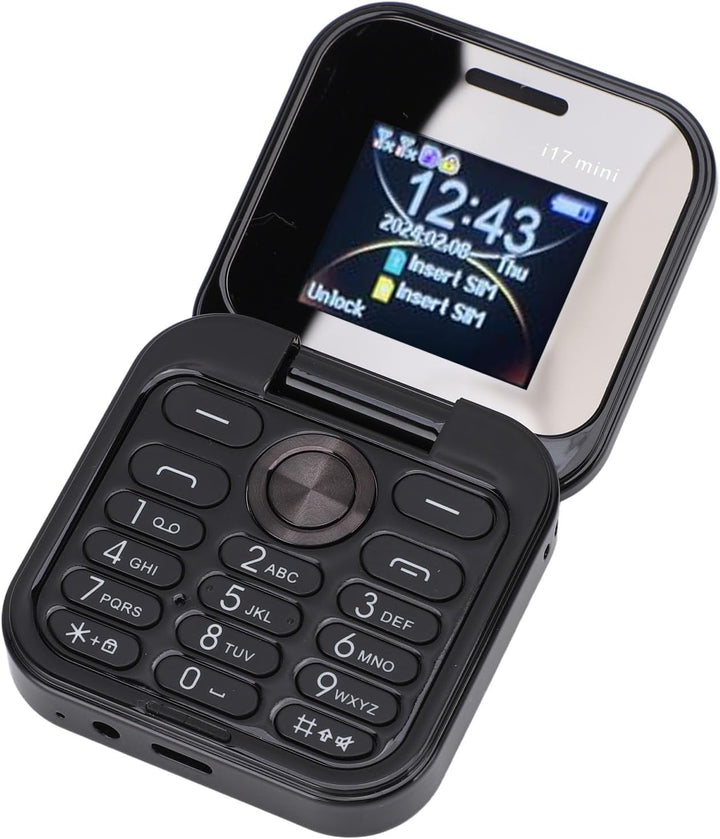 Entsperrtes Klapphandy für Senioren, ältere Menschen, 2G Basic, Einfach zu Bedienendes, Kleinstes Mo