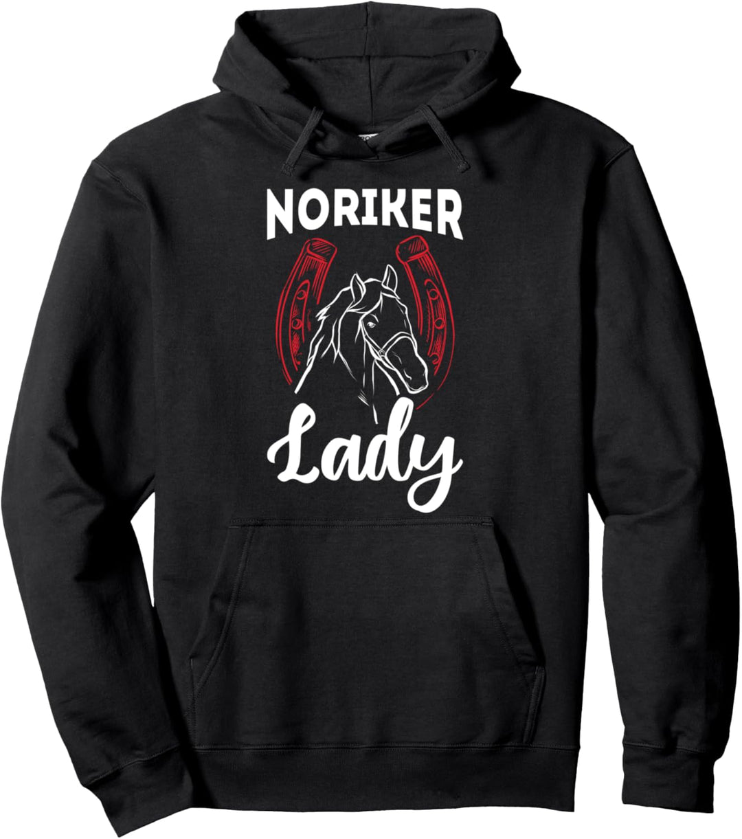 Noriker Lady Reiter Pferde Reiten Noriker Pullover Hoodie