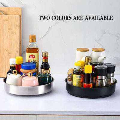 PIGPIGFLY Drehorganizer Küche,Drehscheibe Spice Rack Organizer Für Kabinett, 360 Grad Rotierender Vo