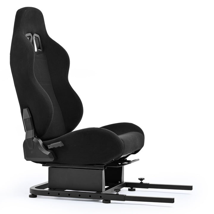 Dardoo Rear Seat Frame Racing Wheel Stand Accessories with Black Seat Sturdy Fit for Steering Wheel