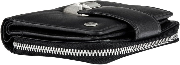 Greenburry Spongy Nappa RV-Schlossbörse Portemonnaie Geldbeutel Damen Geldbörse Leder 973 Bordeaux,