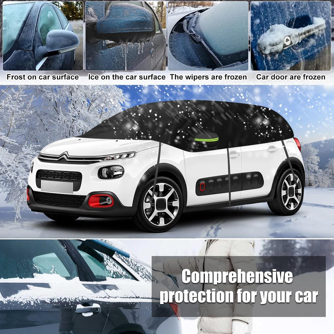 Halbe Autoabdeckung Ersatz für Citroen C3 2009-2025, Softtop Dachschutz Autoabdeckung Wasserdicht, H