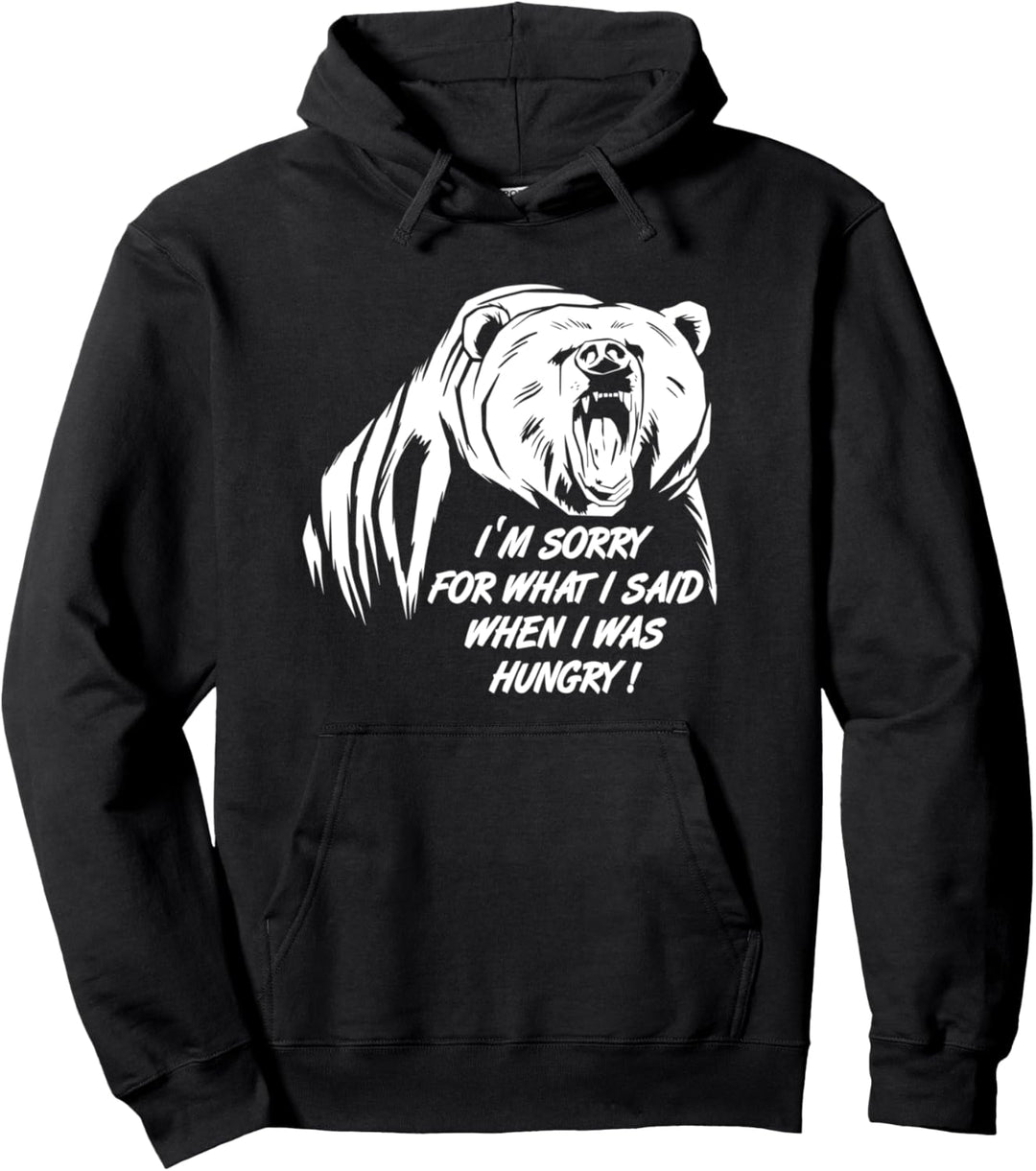 Cooler Männer Spruch, Bär immer hungrig, Grillen Diät Funny Pullover Hoodie