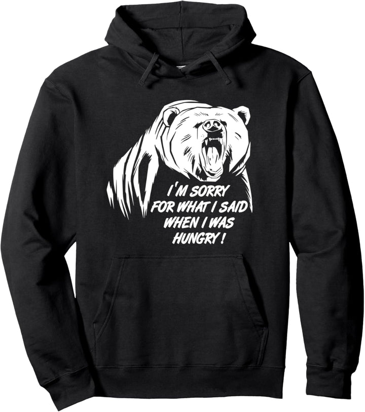 Cooler Männer Spruch, Bär immer hungrig, Grillen Diät Funny Pullover Hoodie