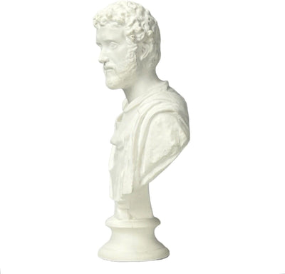 Antoninus Pius Römischer Kaiser Büste Kopf Alabaster Marmor Harter GipsStatue Skulptur Museum Kopie