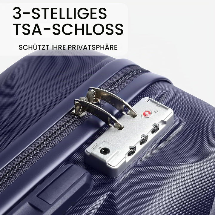 Sea choice Hardschalen Trolley Koffer Set 5tlg. Zwillingsrollen Reisekoffer Enthält 1 Reisetasche un