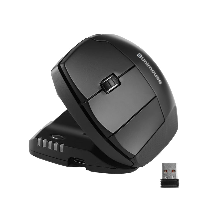 Contour Unimouse Ergonomische Maus | Einstellbare Neigung von 35°-70°, 6 programmierbare Tasten, Dau