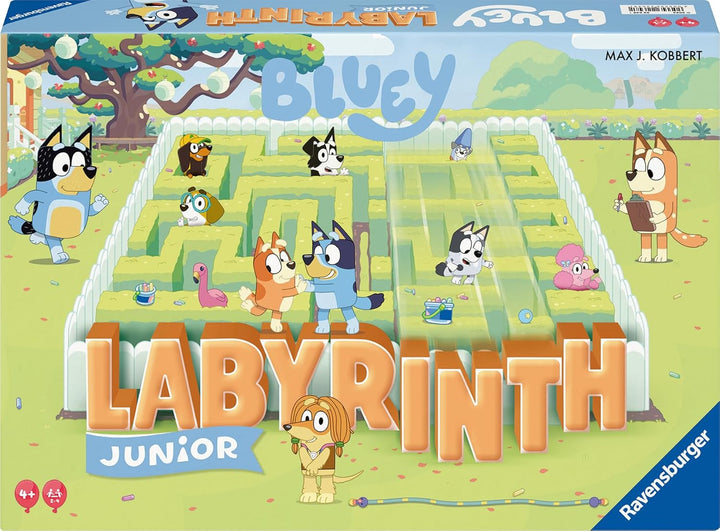 Ravensburger 24711 - Bluey Junior Labyrinth - Die Junior-Ausgabe des Familienspiel-Klassikers für Fa