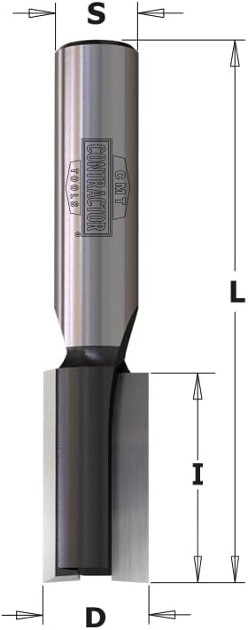 CMT Orange Tools K911-100 Nutfräser HW Z2 S=8mm D=10mm | Hartmetallwerkzeug, Z2 S=8mm D=10mm I=20mm
