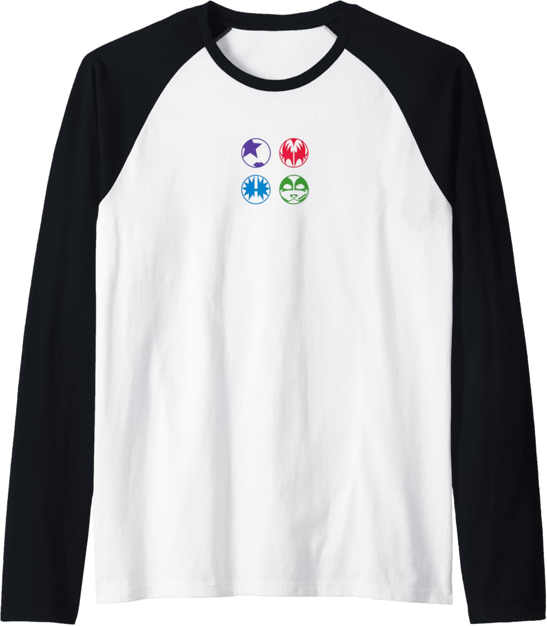 Kiss – Cartoon-Farblogo Raglan