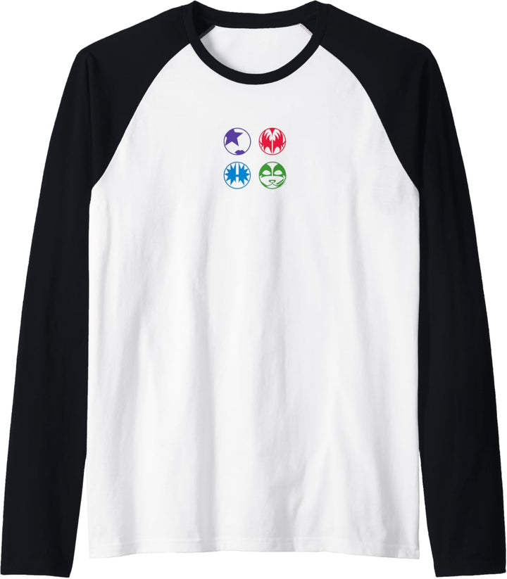 Kiss – Cartoon-Farblogo Raglan