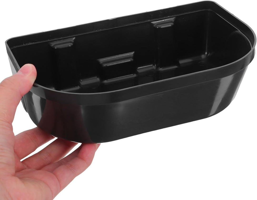 MAGICLULU Wasserauffangschale für Eismaschinen Wasserwanne aus Kunststoff Schwarz Platzsparendes Ers