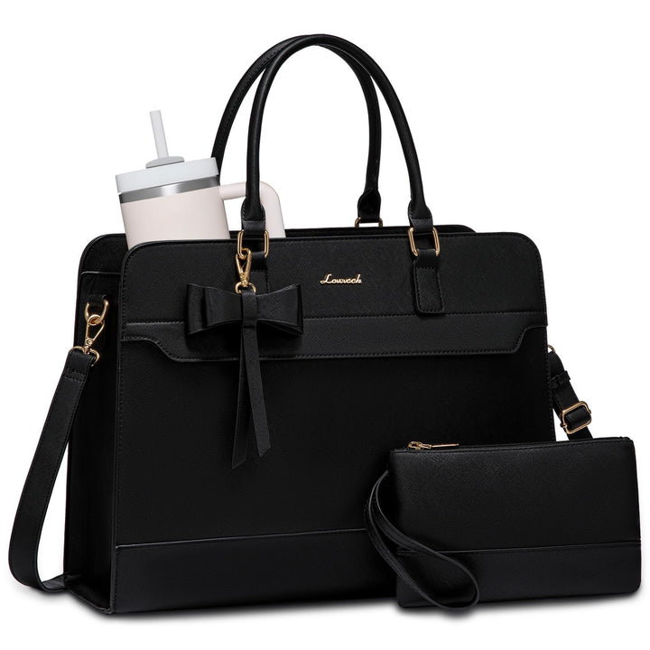 LOVEVOOK Handtasche Damen Gross, 17,3 Zoll Laptoptasche Arbeitstasche Elegant Uni Tasche Schultasche