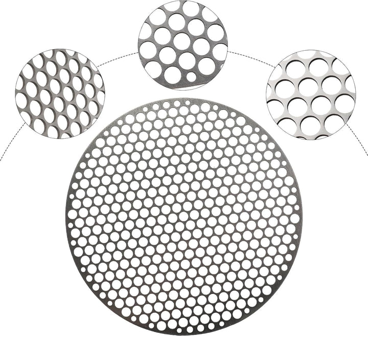 Runder Edelstahl-Grillrost, rundes Grillnetz, Drahtgeflecht, Gestell für Outdoor-Camping, Kochgeschi