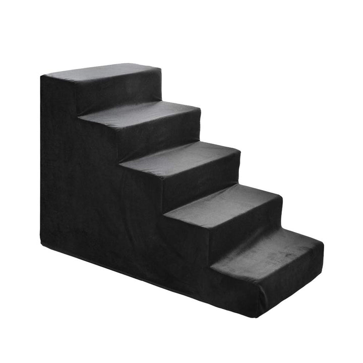 Hundetreppe 50 cm hoch | Katzentreppe Haustiertreppe | 5 Stufen | Hunde Katzen Haustier | für Bett u