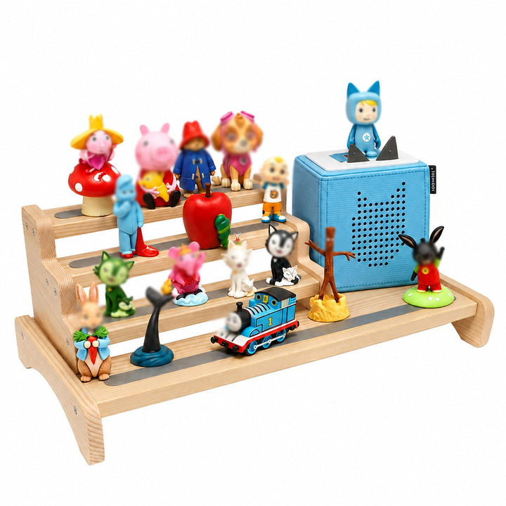 3-Tier Regal für Tonie-Figuren, Tischregal für Toniebox 1/2, Aufbewahrung von Tonies Figuren &amp; Chara