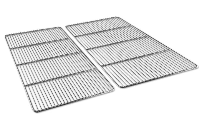 Grillrostprofi 48 x 34 cm Grillrost Edelstahl Gusseisen emailliert für Weber Genesis II E-310, Genes