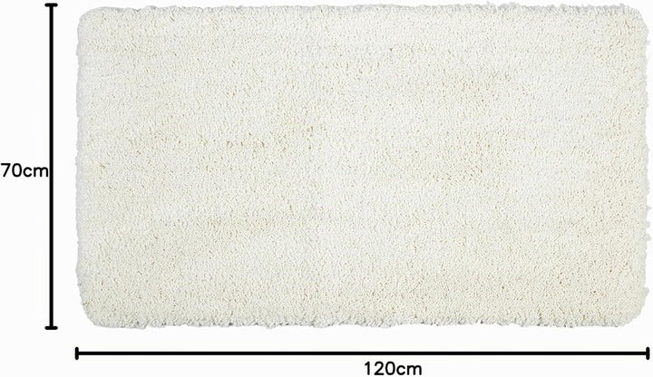 Kleine Wolke Trend Badteppich, Polyester, Weiss, 1 cm cm 70 x 120 cm Weiss, 70 x 120 cm Weiss