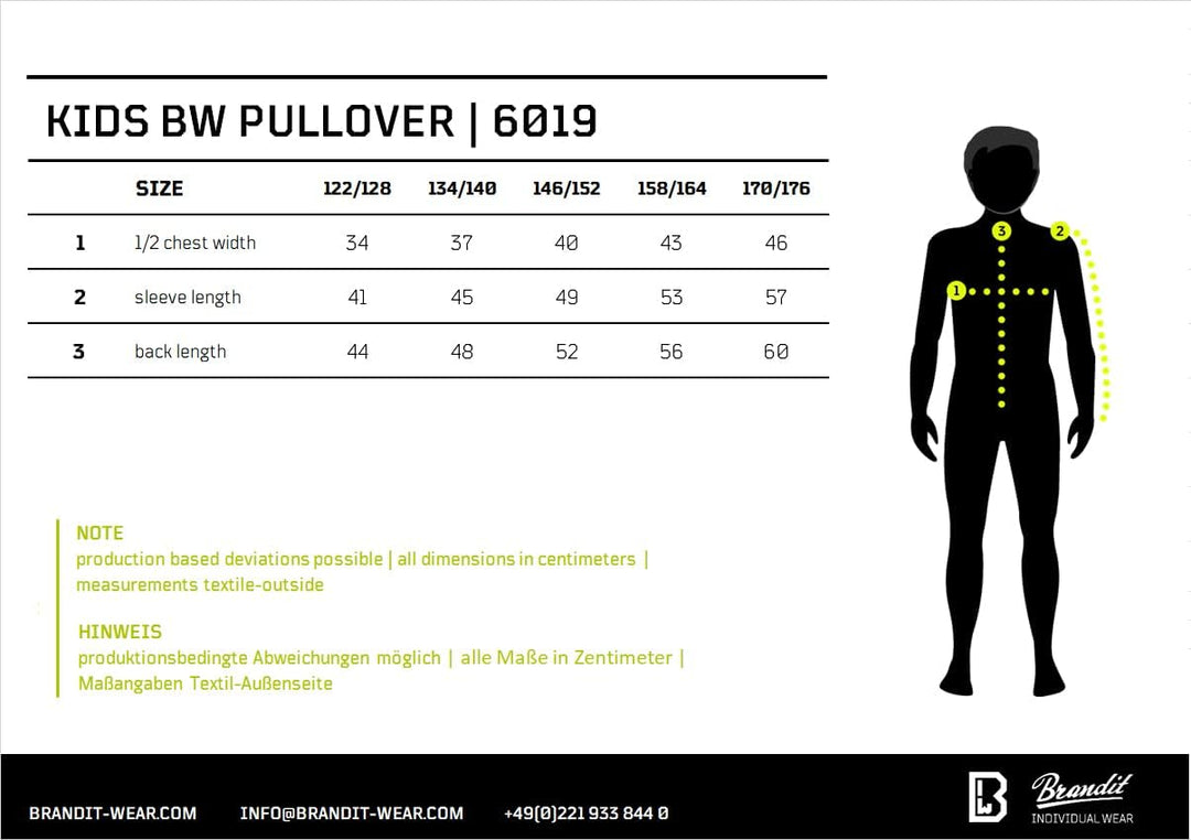 Brandit Kids BW Pullover, Grössen 122 bis 176 146-152 Oliv, 146-152 Oliv