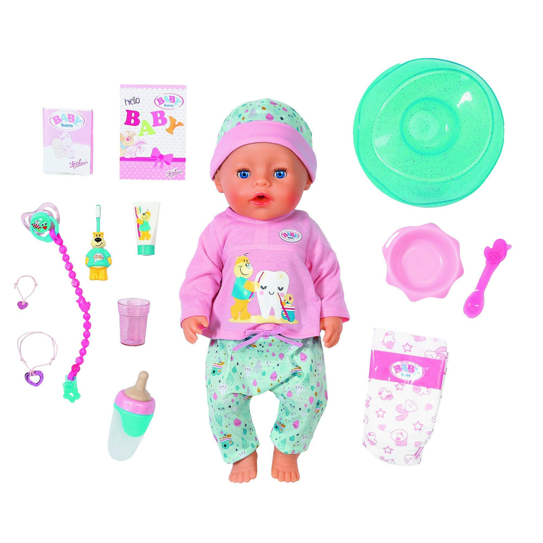 BABY Born Zapf 827086 Soft Touch Badepuppe 43 cm mit Zubehör