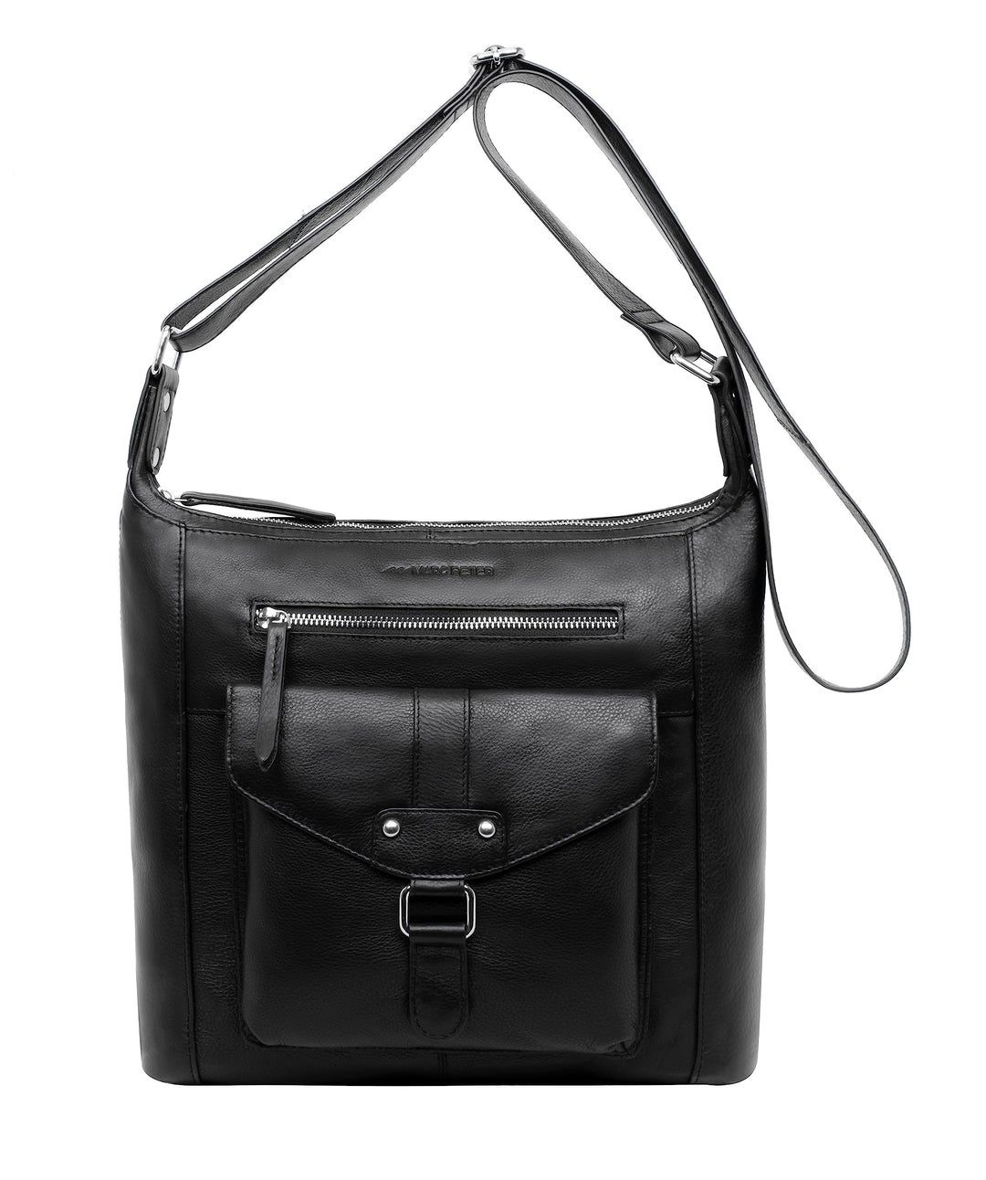 Marc Peter Melbourne Damen Schultertasche I Damen handtasche aus Nappaleder I Vintage Umhängetasche