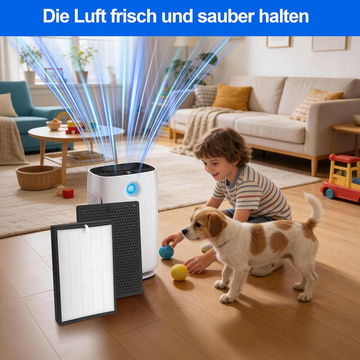 2 PCS Ersatz für FY2420/30 FY2422/30 Philips Luftreiniger Filter, Kompatibel mit AC2882 AC2887 AC288