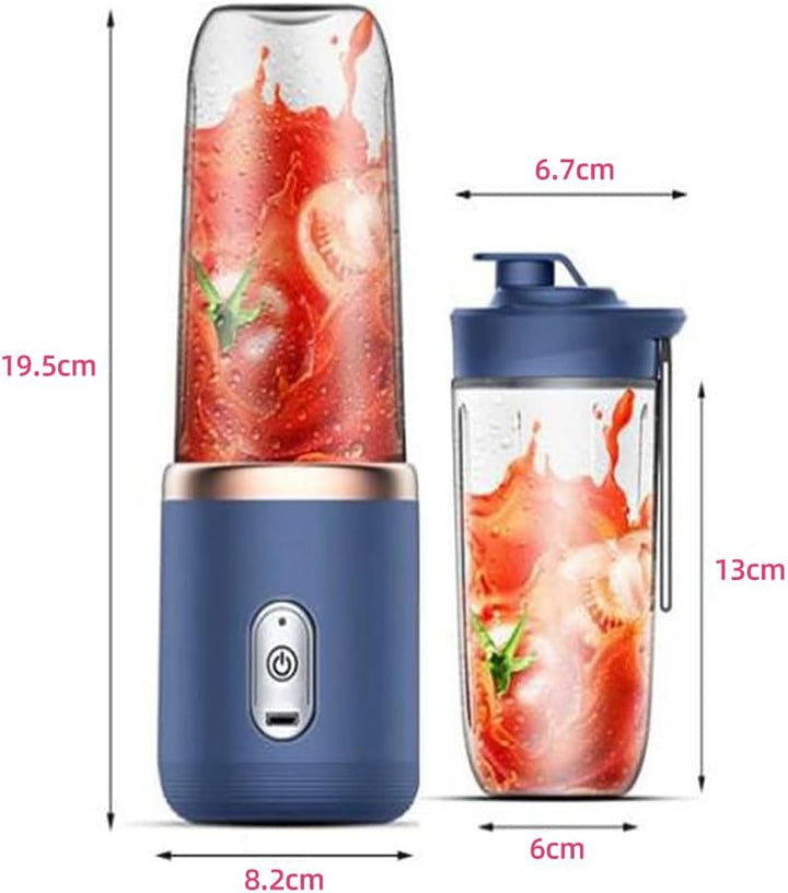 Irishom Mixer Smoothie Maker,tragbarer Mixer,Smoothie Maker to Go mit 2x450ml Flaschen,Geeignet für