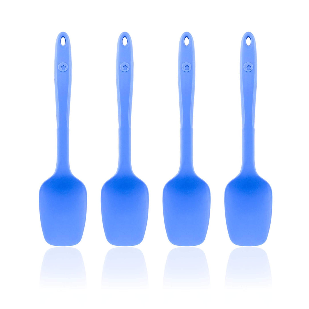 Kochblume Flexlöffel S 4er Set | Premium-Silikon & BPA frei| Hitzebeständig | Spülmaschinenfest | Fa