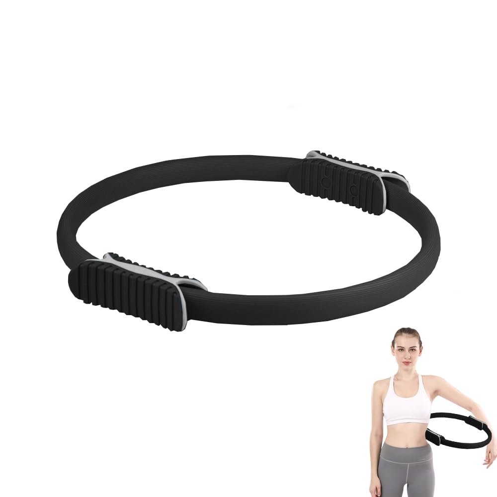 Pilates-Ring mit doppeltem rutschfesten Griffen-Pilatesring für Bauch, Beine, Po Übungen. Yoga Ring-