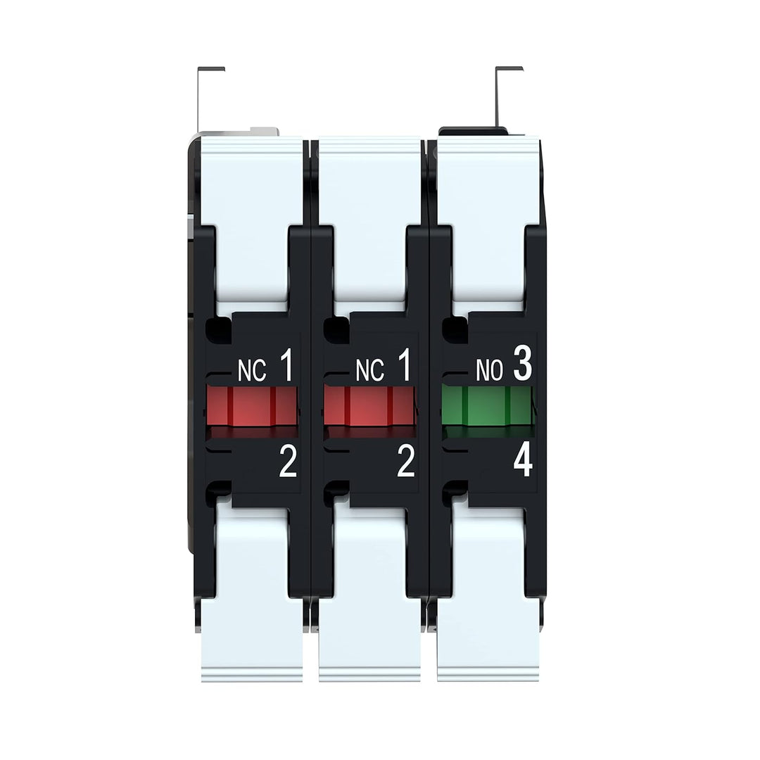 Schneider ZB4BZ141 Hilfsschalterblock für Drucktaster, 2Ö+1S, Durchmesser 22 cm 1 NO + 2 NC, 1 NO +