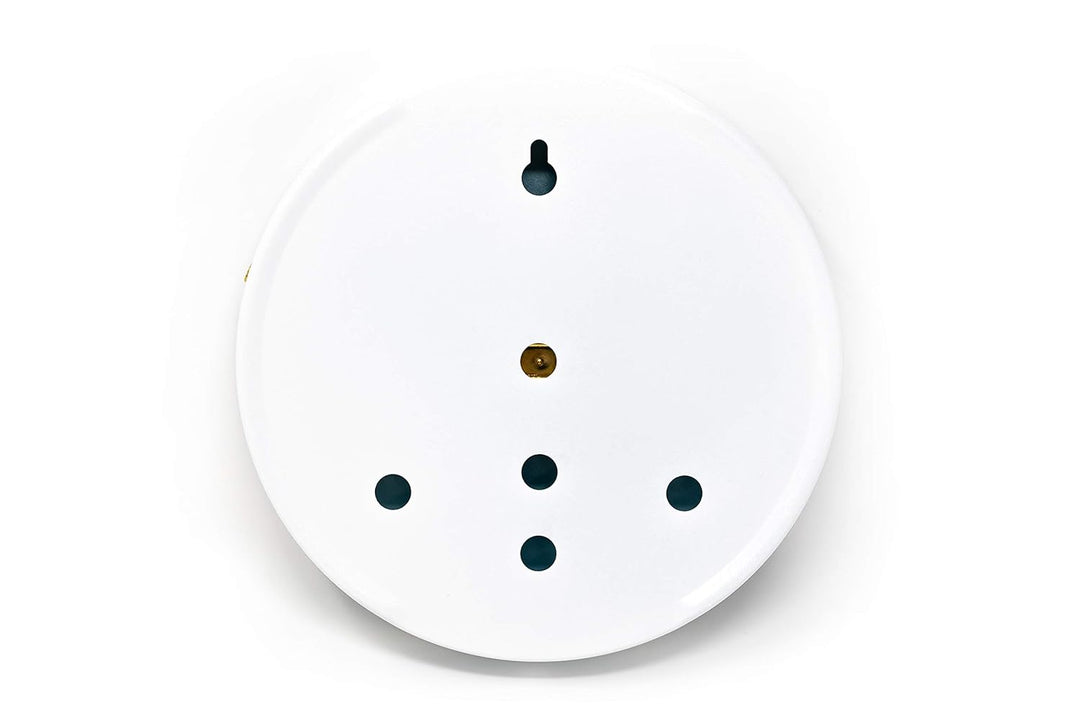 ZILLER Haar-Hygrometer, Serie Modern, Gehäuse Weiss, Ziffernblatt Weiss, Durchmesser 10cm, Made in G