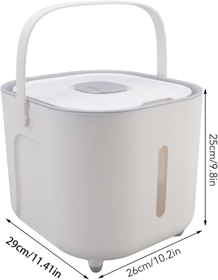 Küche Reisspender Bucket 10 kg Haushalt Versiegelter Getreidespender Vorratsbehälter für Trockenfutt