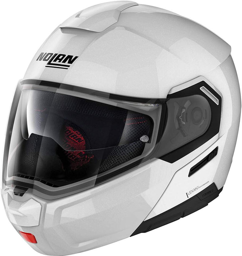 Nolan N90-3 Classic N-Com Klapphelm Weiss Metallic S (56)