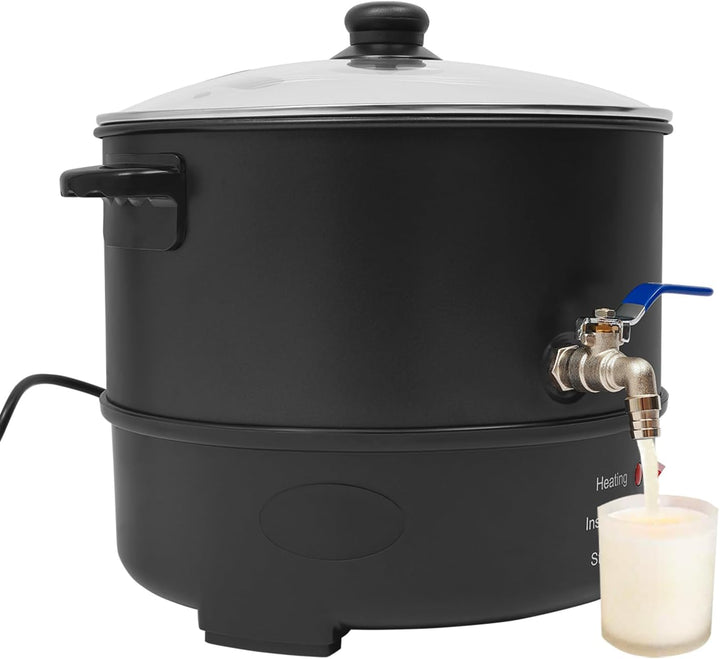 HUOMMGS Wachsschmelztopf 8L Wachsschmelzer Elektrischer Wachskocher 1000W Kerzen Giessen Set mit 50~