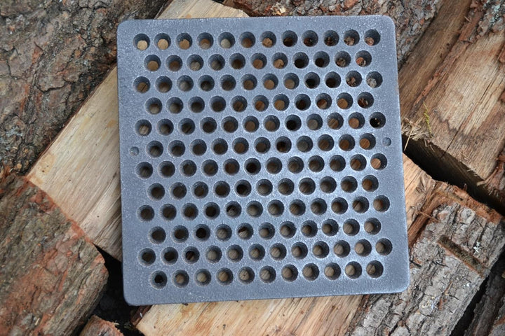 SEZAM Gussrost mit Löchern Ofenrost Ascherost Gussrost Kaminrost passend Kaminofen Tafelrost Rost Of