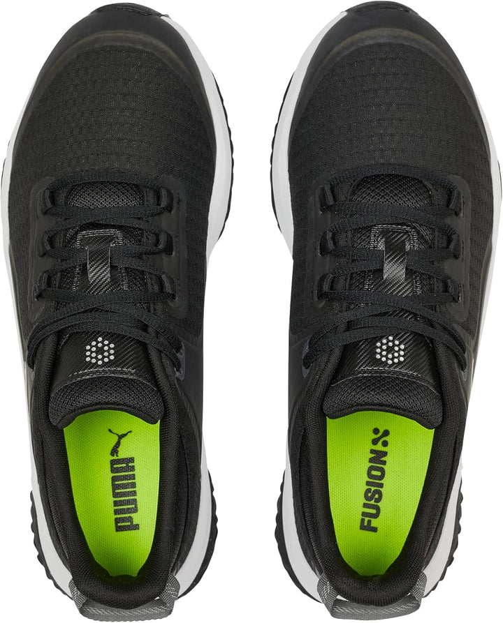PUMA Herren Fusion Grip Golfschuh 42 EU Puma Black Puma Silver Quiet Shade, 42 EU Puma Black Puma Si