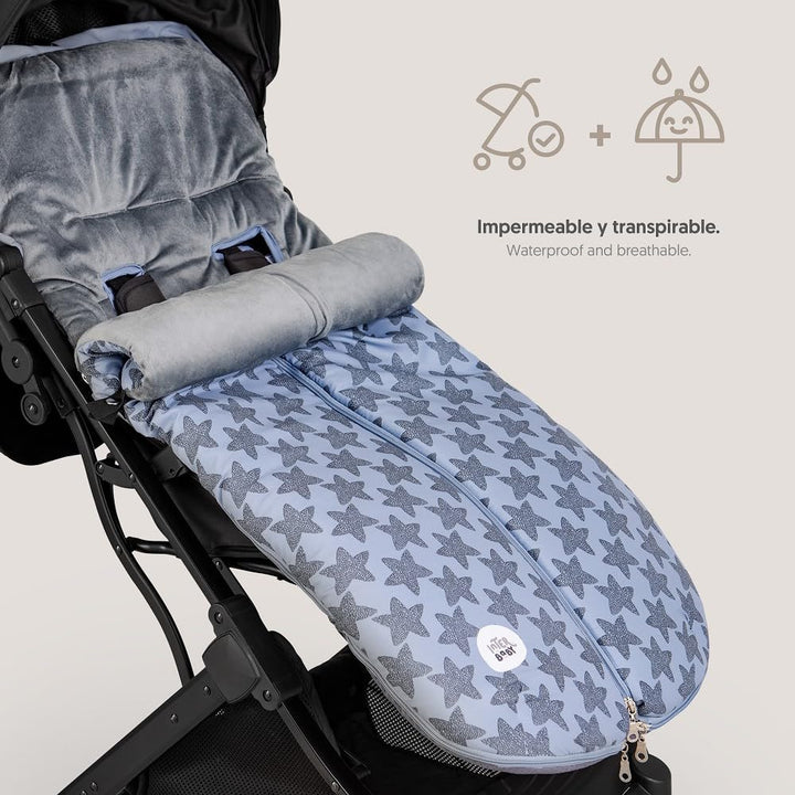 Universal WinterFusssack "Star Marino" für Kinderwagen, grau