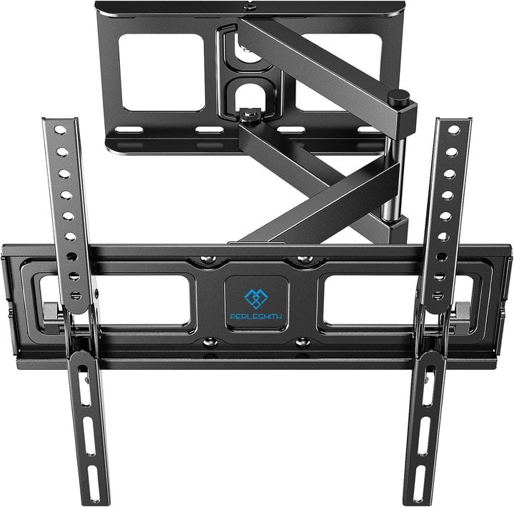 PERLESMITH TV Wandhalterung, Schwenkbare Neigbare TV Halterung für 26-60 Zoll Flach & Curved Fernseh