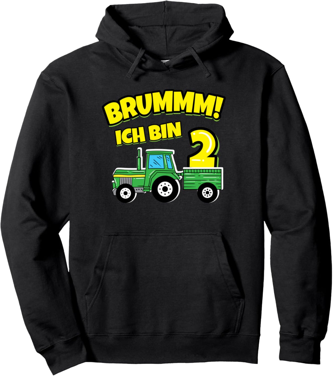 Ich bin schon 2 Jahr Landwirt Traktor Kinder Geburtstag Pullover Hoodie
