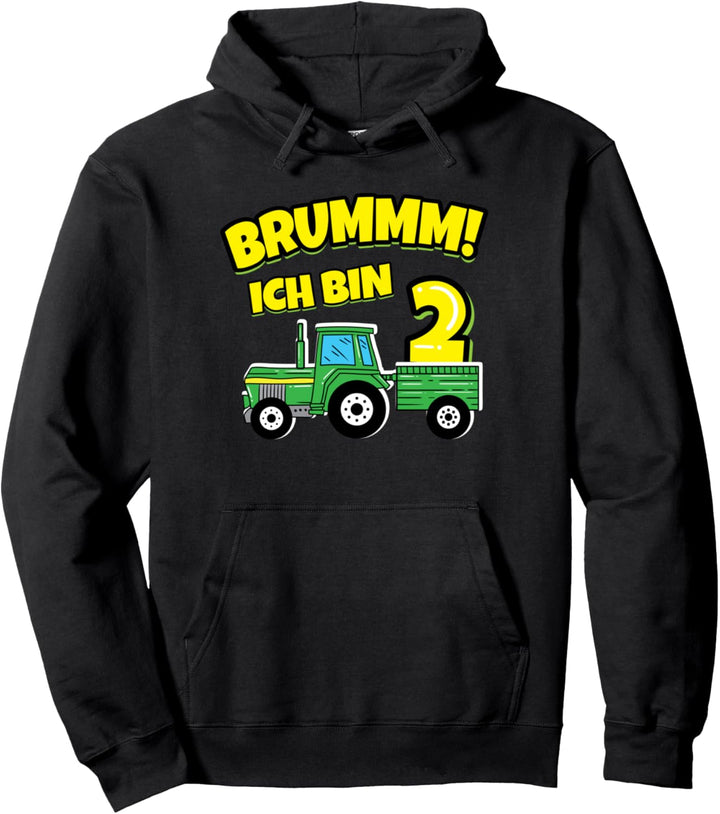Ich bin schon 2 Jahr Landwirt Traktor Kinder Geburtstag Pullover Hoodie