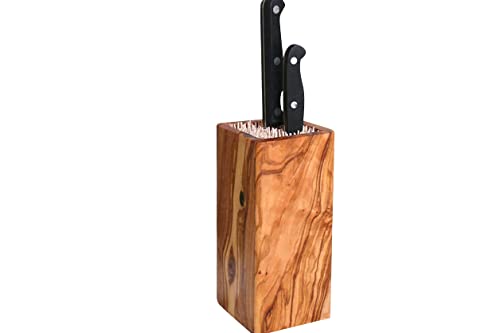 D.O.M.® Messerblock DESIGN aus Olivenholz