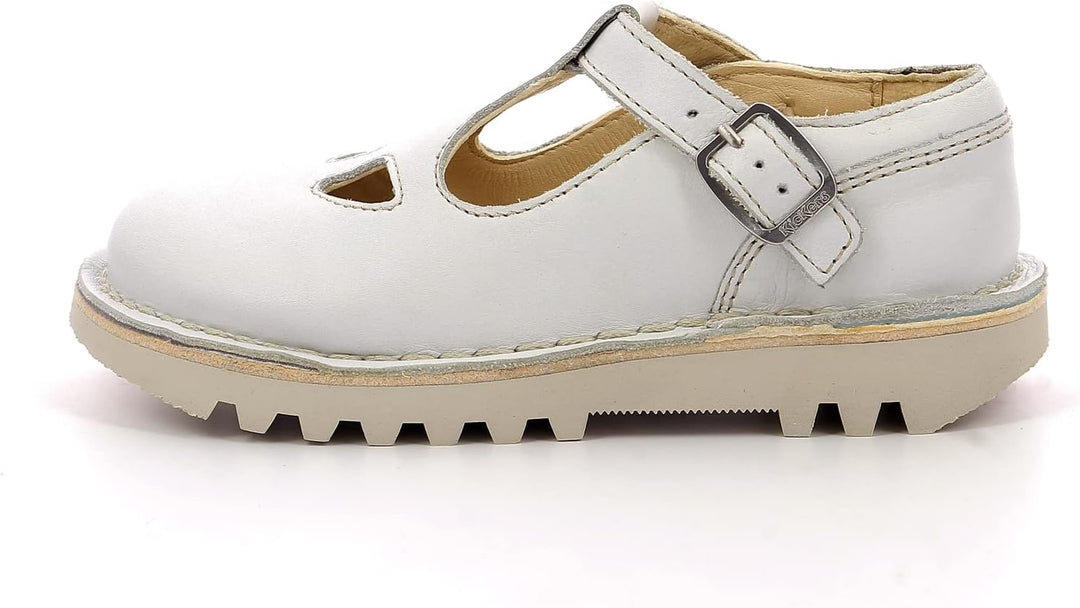 Kickers Mädchen Kick Mary Jane Halbschuhe, Weiss