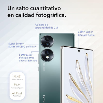 Honor 70 5G 8GB/256GB Verde (Emerald Green) Dual SIM HONOR 70, 8 + 256 Smaragdgrün, HONOR 70, 8 + 25