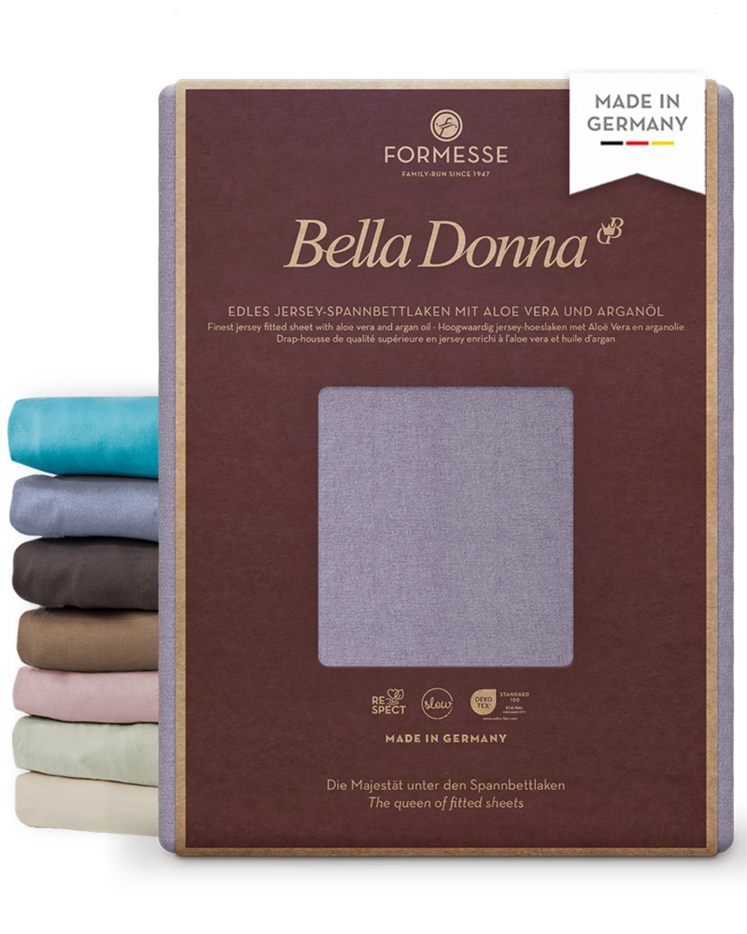 Bella-Donna Bella-Donna Jersey Spannbettlaken, amethyst, 180 cm x 200 cm